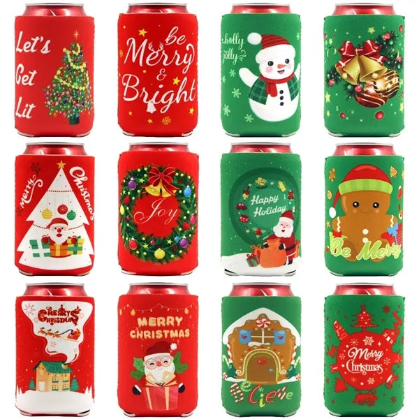 Christmas Can Cooler Sleeves