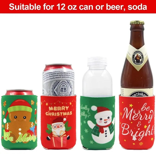 Christmas Can Cooler Sleeves