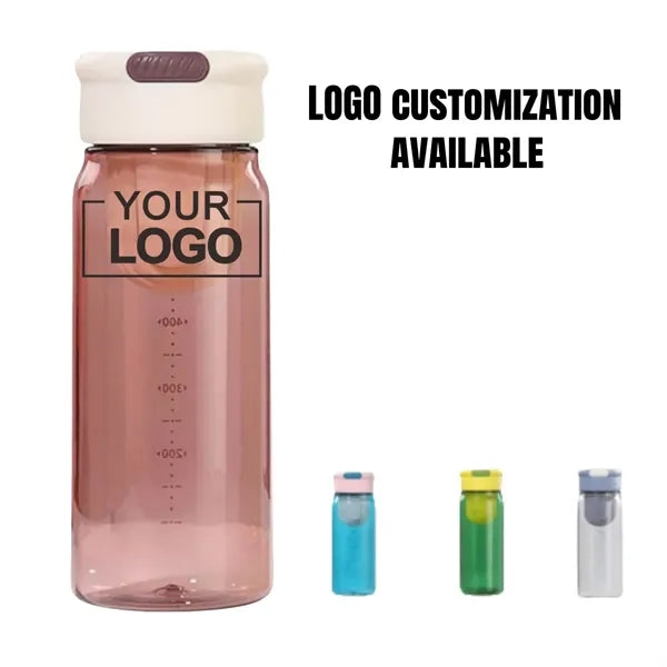 23oz Portable Sports Bottle With Scale And Tea Compartment