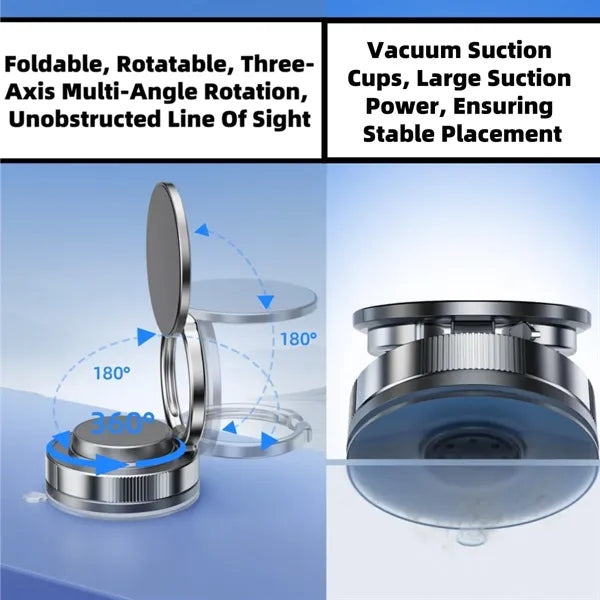Suction Cup And Magnetic Phone Holder Stand For Car
