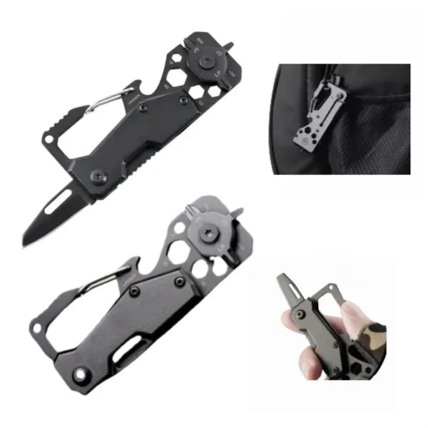 Card Type 8 In 1 Multi-Tool Knife Keychain