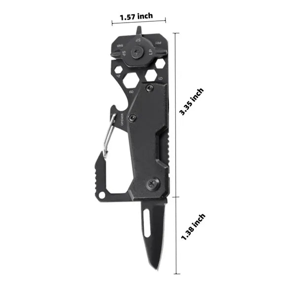Card Type 8 In 1 Multi-Tool Knife Keychain