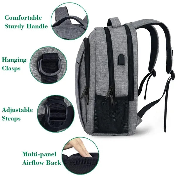 Business Anti Theft Slim Durable Laptops Backpack