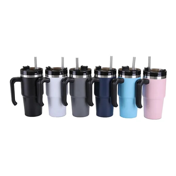 20 oz Stainless Steel Vacuum Double Wall Mug with Handle