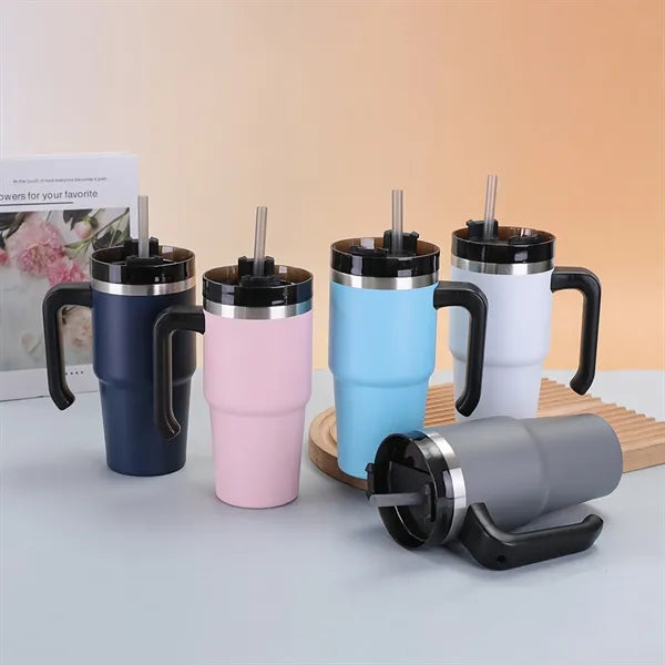 20 oz Stainless Steel Vacuum Double Wall Mug with Handle