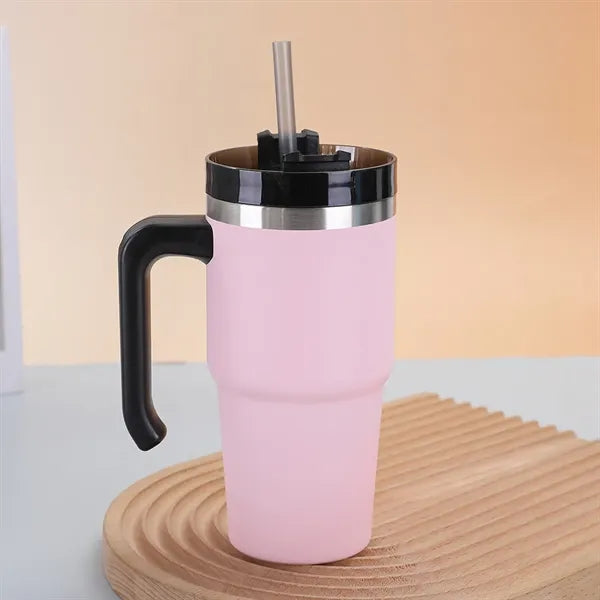 20 oz Stainless Steel Vacuum Double Wall Mug with Handle