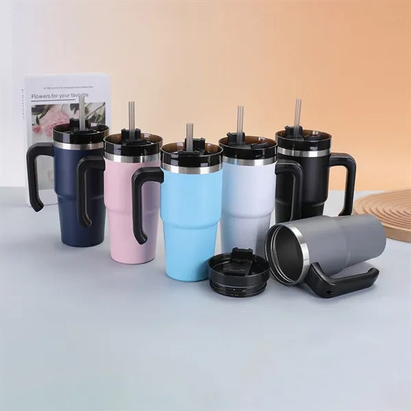 20 oz Stainless Steel Vacuum Double Wall Mug with Handle