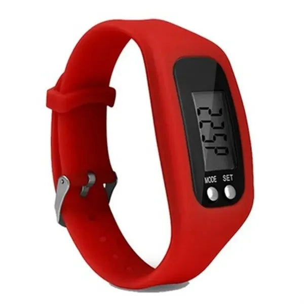 Silicone Electronic Pedometer Watch