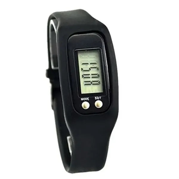 Silicone Electronic Pedometer Watch