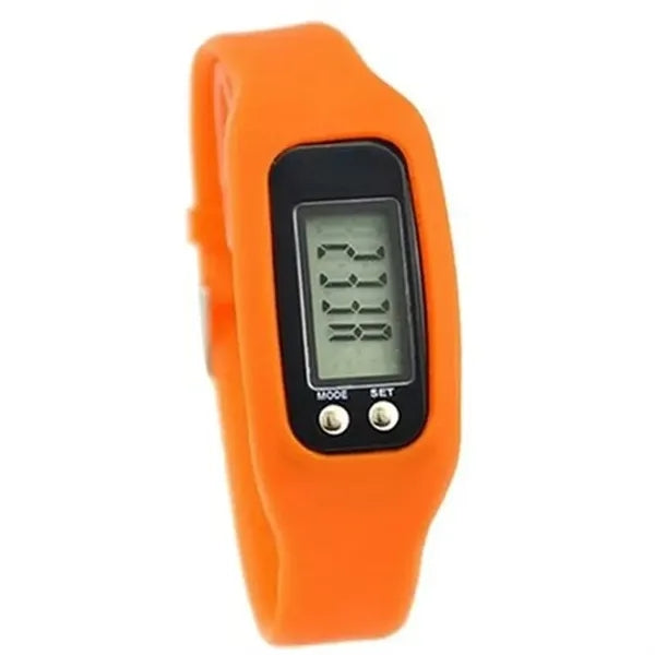 Silicone Electronic Pedometer Watch