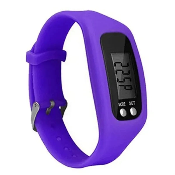 Silicone Electronic Pedometer Watch