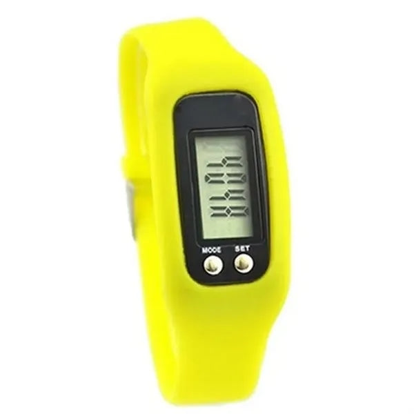 Silicone Electronic Pedometer Watch