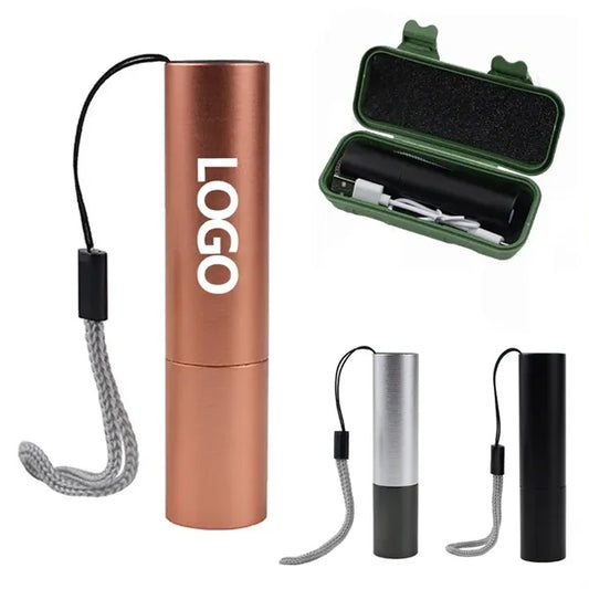 USB Rechargeable Aluminum Alloy Flashlight