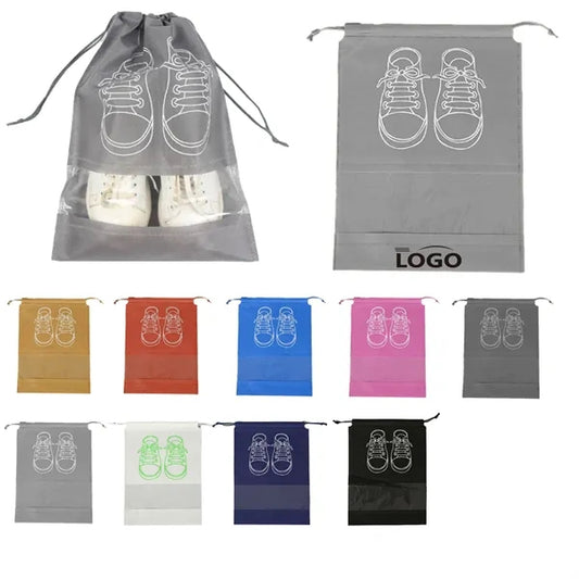 Non-Woven Travel Drawstring Shoes Bag