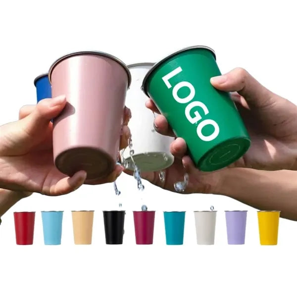 12OZ Stainless Steel Water Cup For Outdoor Camping