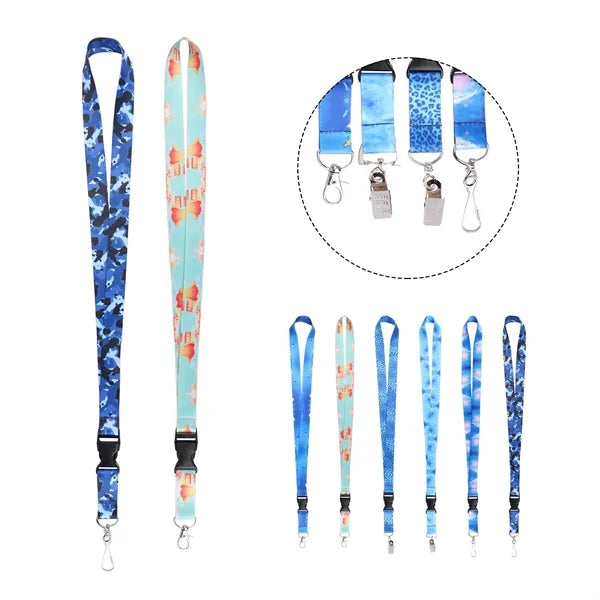 3/4" Polyester Detachable Lanyards Sublimated Full Color