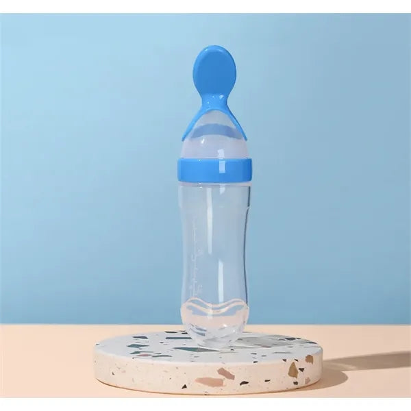 Soft Squeeze Baby Feeding Spoon with Food Dispenser