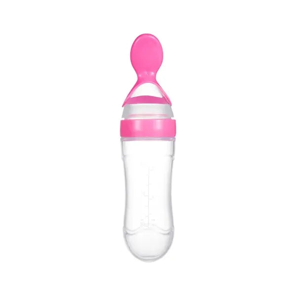 Soft Squeeze Baby Feeding Spoon with Food Dispenser