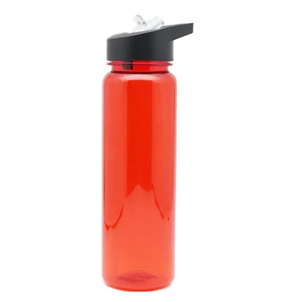 24 Oz Plsatic Water Bottle with Lid And Straw