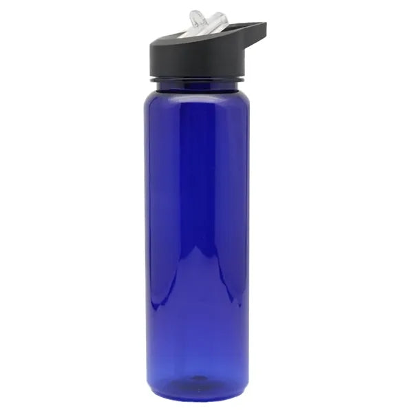 24 Oz Plsatic Water Bottle with Lid And Straw