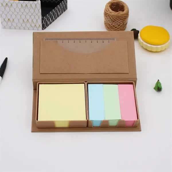 Multifunctional combination ruler sticky note