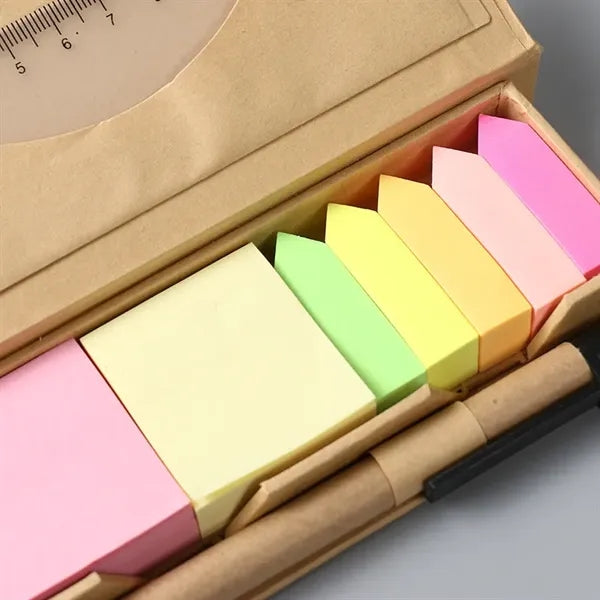 Eco-friendly kraft paper memo box set