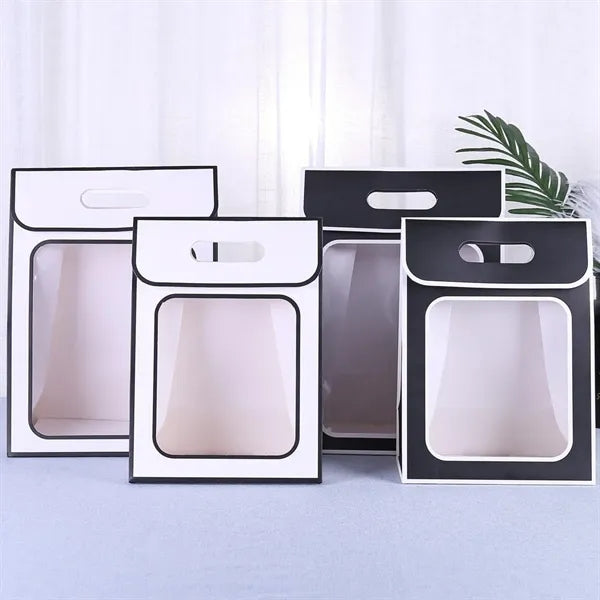 Paper Gift Bag with Clear Window