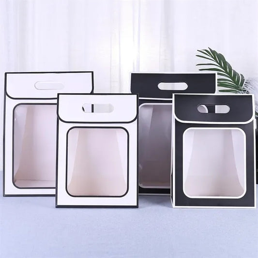 Paper Gift Bag with Clear Window