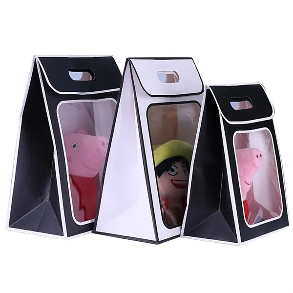 Paper Gift Bag with Clear Window