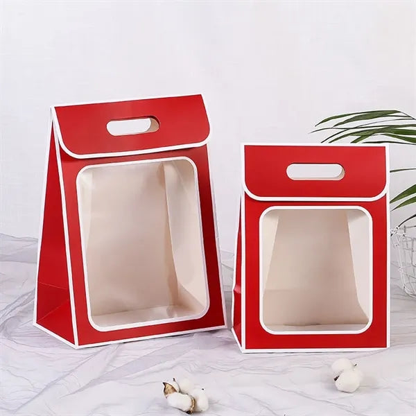 Paper Gift Bag with Clear Window