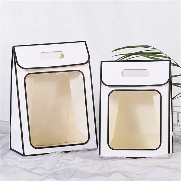 Paper Gift Bag with Clear Window