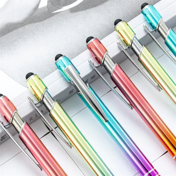 2 in 1 Gradient Metal Stylus Ballpoint Pen