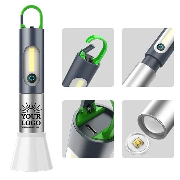New LED Torch Light Tactical Flashlight with Hooks