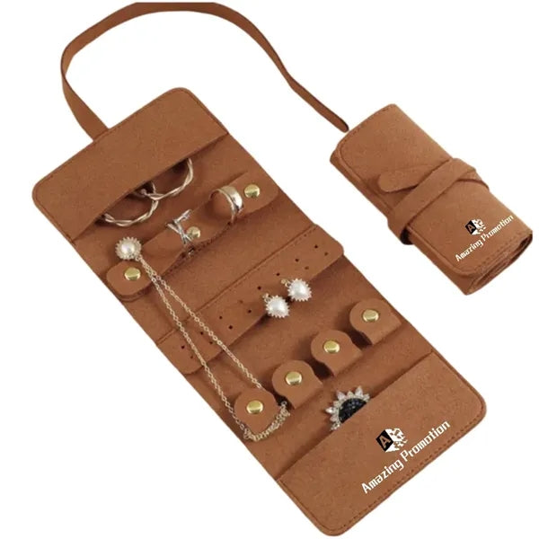 Jewelry Roll Bag Case Organizer