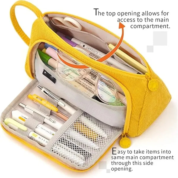 Big Capacity Pencil Case Pen Pouch Office Organizer