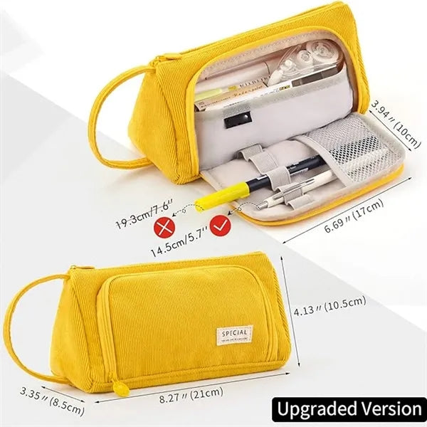 Big Capacity Pencil Case Pen Pouch Office Organizer