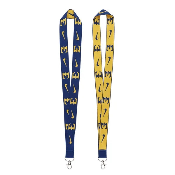1" Custom Polyester Lanyard for ID Badges W/ Lobster Cl