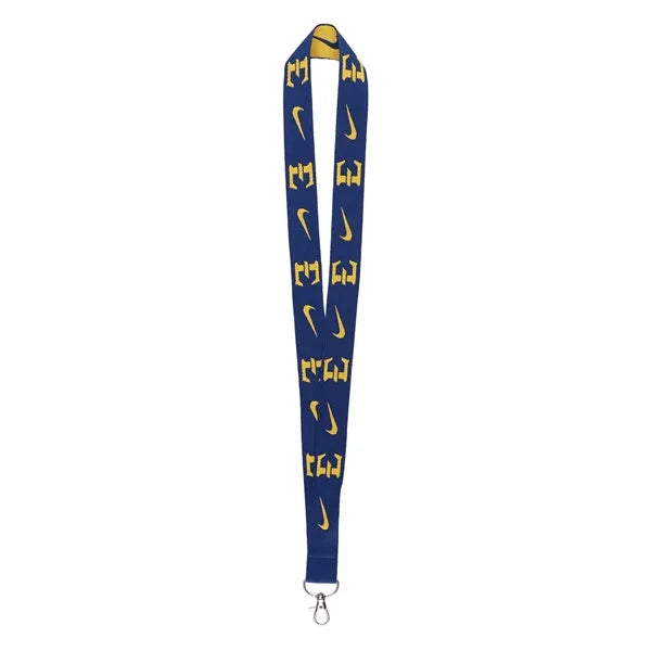 1" Custom Polyester Lanyard for ID Badges W/ Lobster Cl