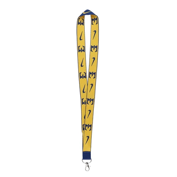1" Custom Polyester Lanyard for ID Badges W/ Lobster Cl