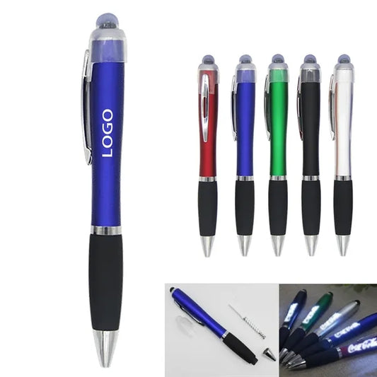 LED Logo Stylus Ballpoint Pen