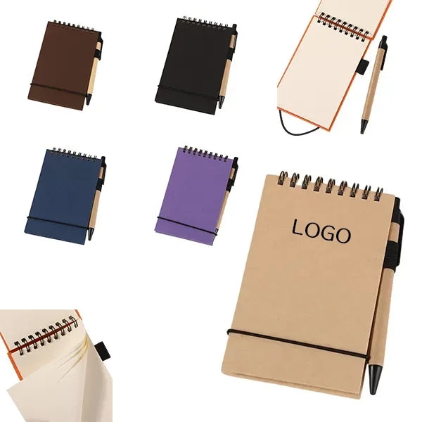 Mini Flip-Up Pocket Notepad - Includes Pen