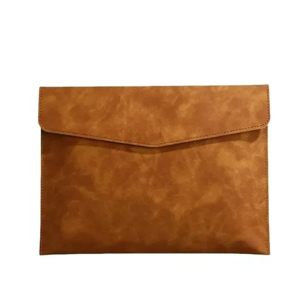 High Capacity Faux Leather Briefcase - Stylish Bag