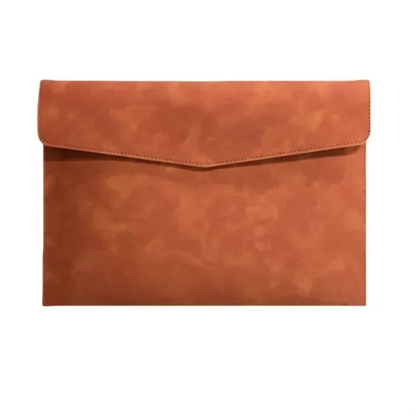 High Capacity Faux Leather Briefcase - Stylish Bag