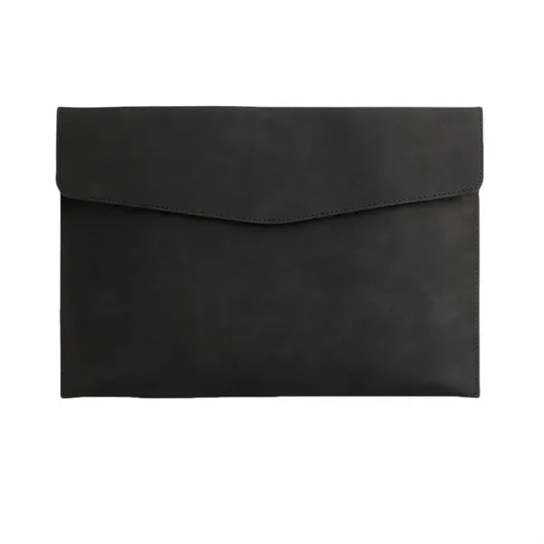 High Capacity Faux Leather Briefcase - Stylish Bag
