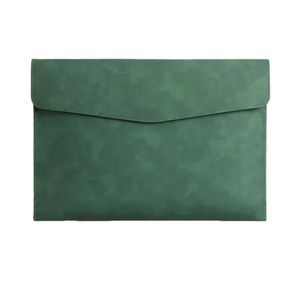 High Capacity Faux Leather Briefcase - Stylish Bag