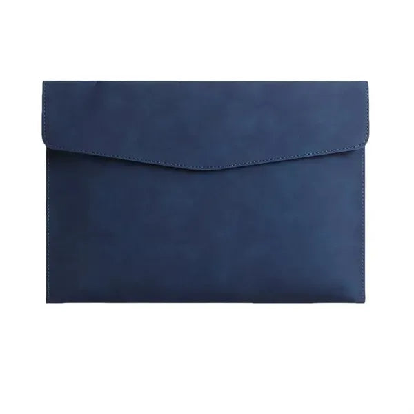 High Capacity Faux Leather Briefcase - Stylish Bag