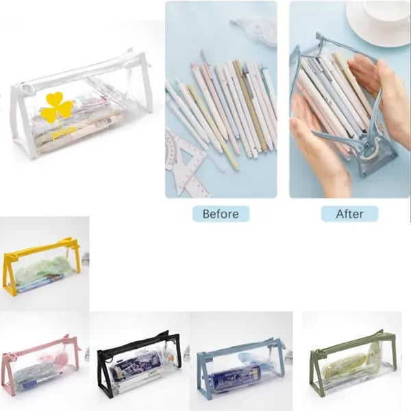 Pencil Cases Pouch Clear clear Marker Pouch with Zipper