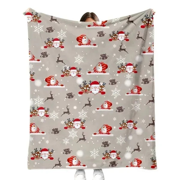 Soft Plush Flannel Throw Blanket -