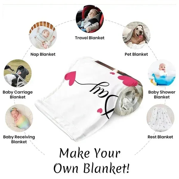 Soft Plush Flannel Throw Blanket -