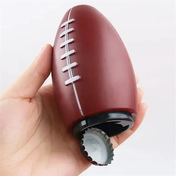 Football Shaped Bottle Opener - Automatic Press Down Design